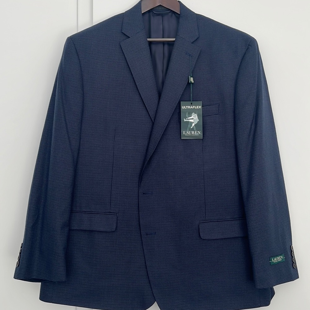 NEW - Lauren Ralph Lauren Men’s Classic Fit UltraFlex Sport Coat - Navy - 50R